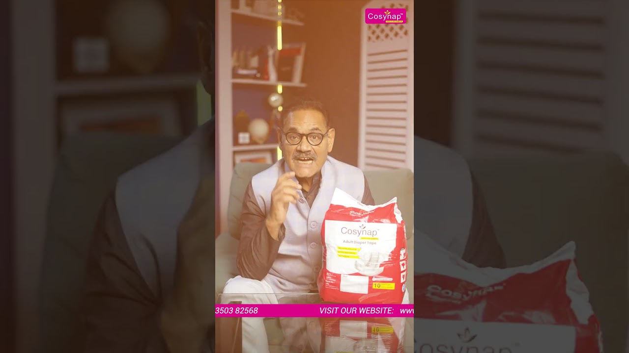 Actor Mushtaq Khan promoting Adult Diapers